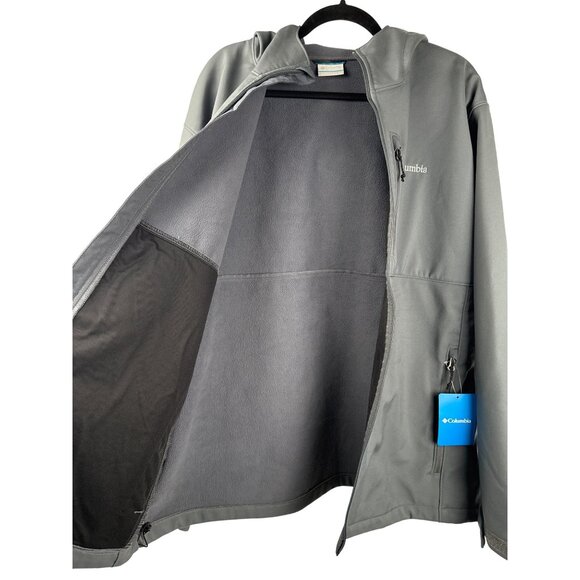 Columbia Men's Ascender Hooded Softshell Jacket (Graphite) Coat Size 1XL - Picture 7 of 11